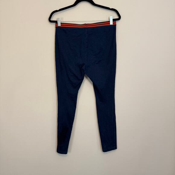 Hue Leggings Womens M Navy Blue Comfort Pull On Stretch Athletic Workout Gym - Picture 2 of 6